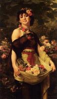 Gustave Clarence Rodolphe Boulanger - The Flower Girl
